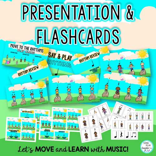 Move To The Rhythm Activities Level 1 : Quarter Note & Rest, Eighth Notes  Joined