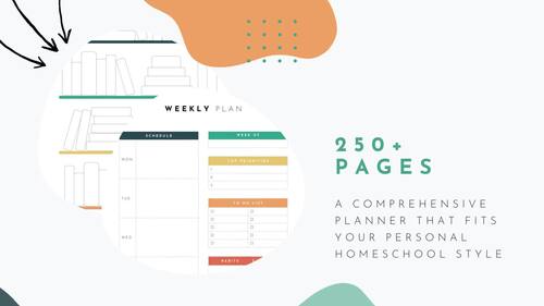 250+ Page Homeschool Planner 2025 - 2026 by DesignStudioTeti | TPT