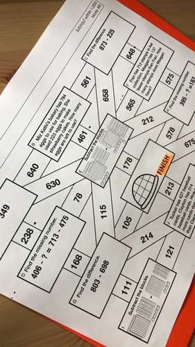 2nd Grade Math Review Addition and Subtraction Practice Math Mazes