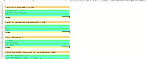 Point of View Passages READING COMPREHENSION Digital Mystery Picture ...