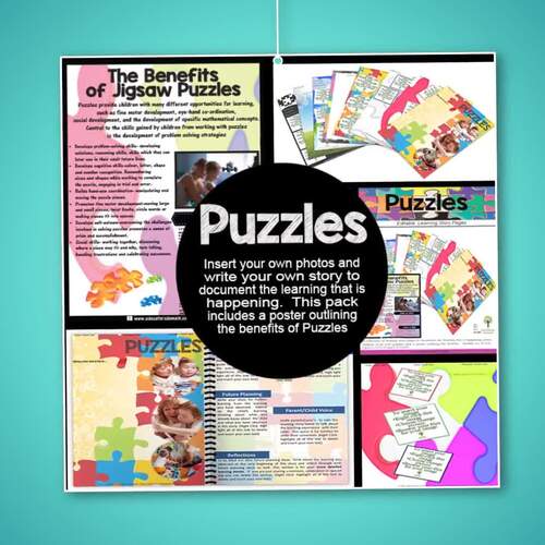 Puzzles Learning Story Pack with Poster by The Educators' Domain