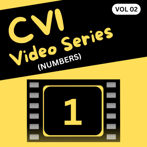 Preview of CVI Video Series|Numbers Lesson(Level1) for Kids with Cortical Visual Impairment