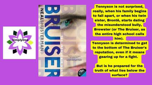 Bruiser by Neal Shusterman Novel Study (Updated May 2024) by SimplyDoe