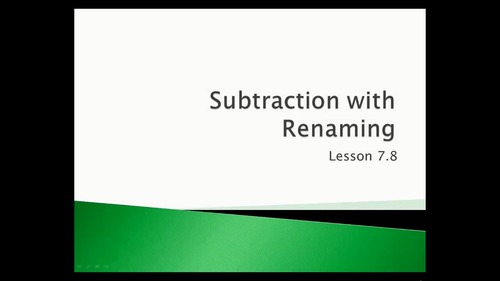 Preview of Subtracting Fractions with Renaming - (Video Lesson: Go Math 4.7.8)