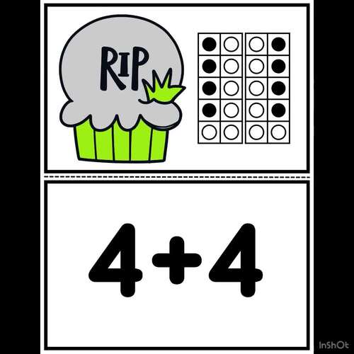 1st Grade Math Center | Halloween Matching Practice Cards | Doubles Facts