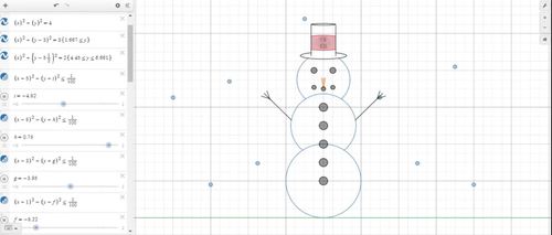 Winter Scene Using Math Equations Activity For Online Graphing Calculator