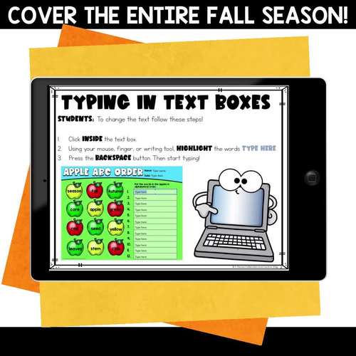 Fall ELA and Math Digital Activities for 2nd Grade by Caffeinated and ...
