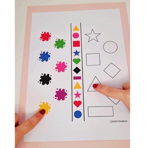 Bilateral Coordination Activity: Shapes & Colors Game to Improve Focus