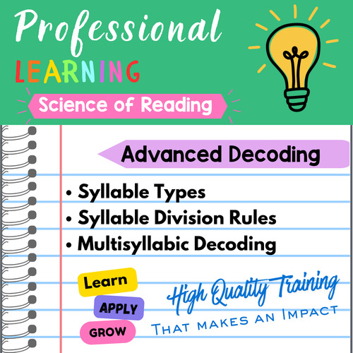 Preview of Advanced Decoding Training Video + Study Guide | Syllable Types & Division Rules