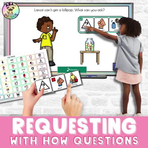 Wh Questions with visuals choices Requesting HOW Questions Speech Therapy