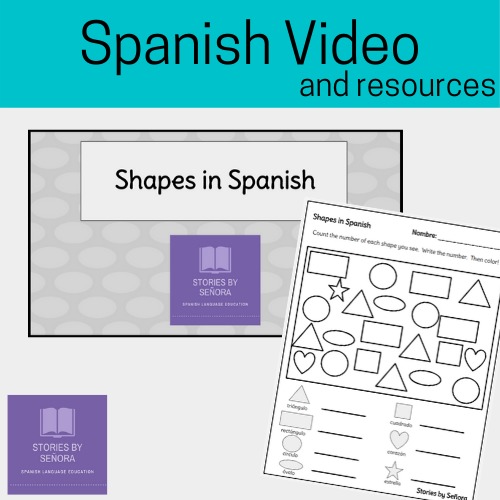 Preview of Spanish Video & Worksheet--Shapes