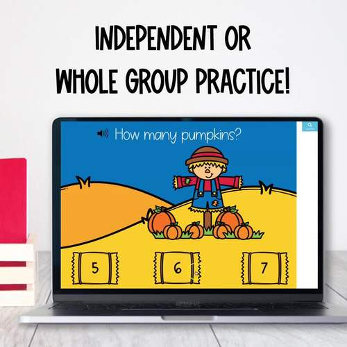 Counting Within 10 Fall Kindergarten Math Boom Cards by Austin's ...