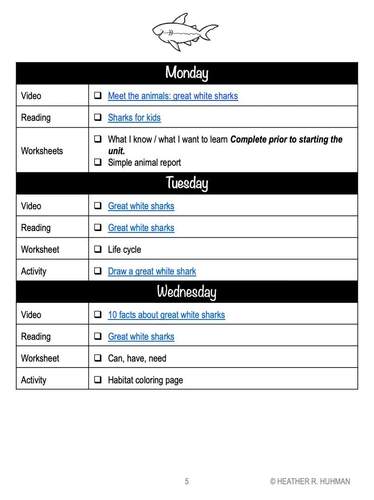 Ocean Animals Unit Studies (Lesson Plans, Videos, Activities) GROWING ...