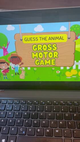 Preview of Guess the Animal Gross Motor Game/Activity/PT/OT/Virtual (MP4 video format)