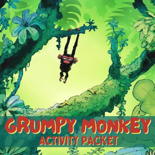Grumpy Monkey Activity Packet - Color, reflect, draw by Fuglefun