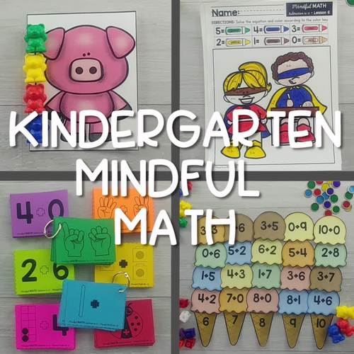 Numbers to 10 - Kindergarten Mindful Math by Proud to be Primary