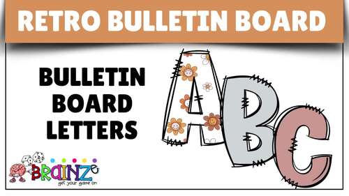 Groovy Retro Bulletin Board Letters | Funky Classroom Decor by BRAINZe