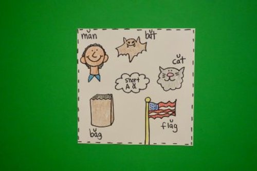 Preview of Let's Draw Short Vowels!  (Letter A a)