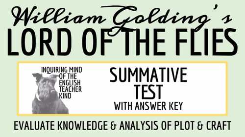 Lord of the Flies Test and Answer Key (Printable) | TPT