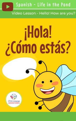 Preview of Spanish instructional video ~ Hello! How are you?