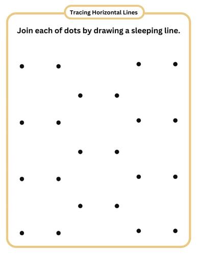 Tracing Lines for Fine Motor Control-Tracing Horizontal Lines Worksheets