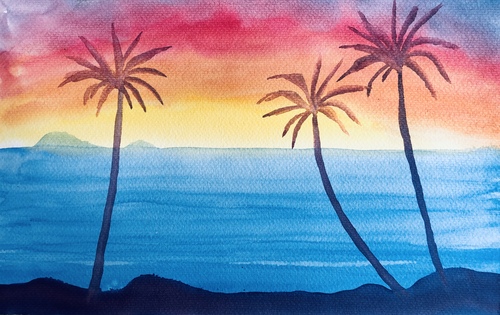 Preview of Wet-on-Wet Painting of Ocean Video | Art Lesson 4 of 5 | Rick Tan | Waldorf