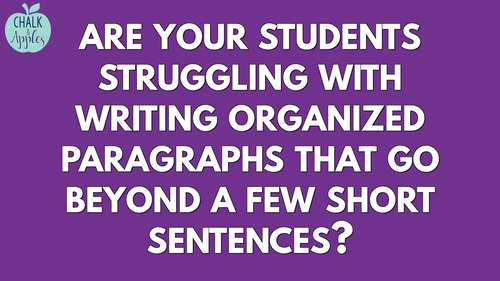 How to Write a Paragraph of the Week - Graphic Organizers & Writing Prompts