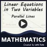 Math Parallel Pair of Linear Equation (Algebra) Graphing L