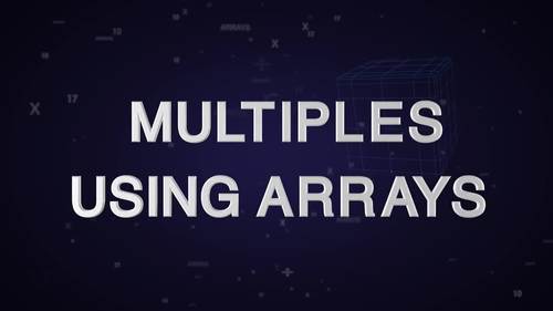 Preview of Multiples using arrays - High quality HD Animated Video - eLearning