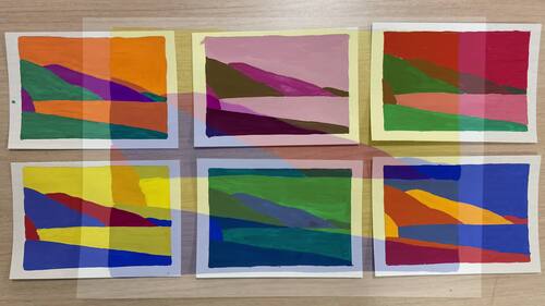 ETEL ADNAN COLOR THEORY LANDSCAPE PROJECT DIFFERENTIATED ACTIVITY BOOK ...