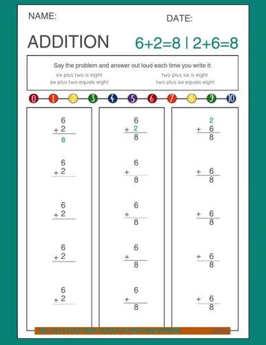 6. The Math Smash Workbook: Addition Level 6 | 650+ Problems | 6+0 to 6+10