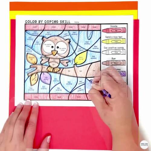 Autumn Fall Color by Code Mega Bundle Recognizing Emotions Matching Game