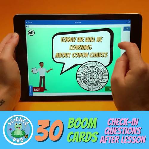 DNA and RNA Lesson DNA Codon Charts Protein Synthesis Digital