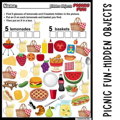 Picnic Fun Finds | Hidden Objects, Word Search & Word Unscramble