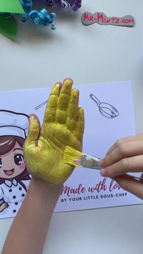 Chef Dad Handprint Craft for Father’s Day | Printable Gift from Kids