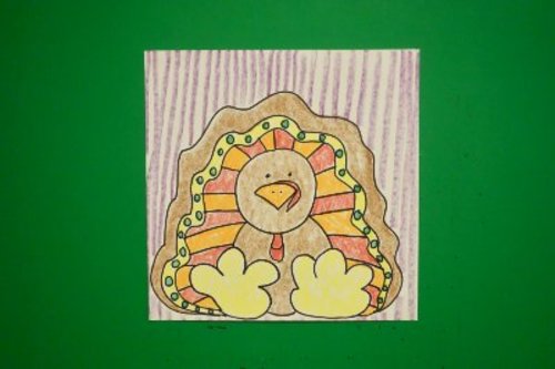 Preview of Let's Draw a Turkey Gobbler!