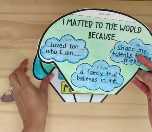 quot You Matter quot Read Aloud SEL Book Craft and Printable/Self Esteem Lesson