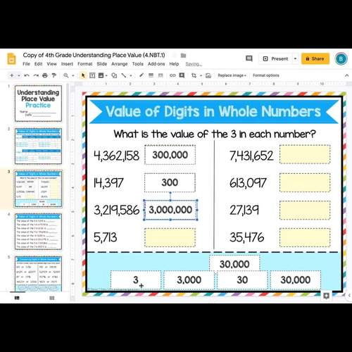4.nbt.a.1 Worksheets