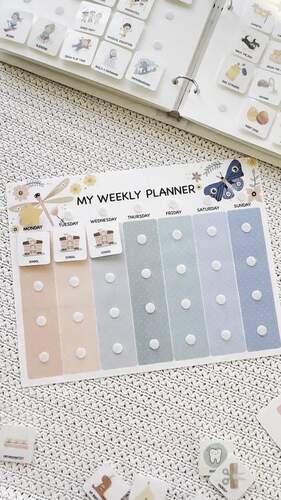 Personalized Kids Routine Chart To Do List Editable Weekly Planner Daily Rhythm