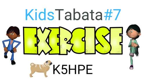 Preview of Kids Tabata #7 (Jog on the Spot), HIIT, High Intensity Interval Training, DPA