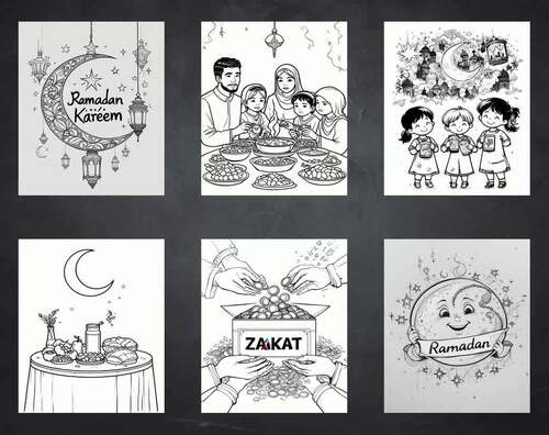 Ramadan Kareem: A Celebration of Faith and Tradition Coloring Book