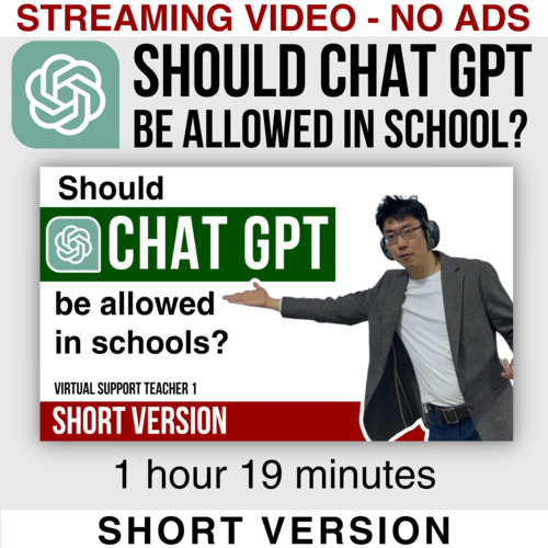 Preview of Should Chat GPT be allowed in school? Back To School Critical Thinking Activity