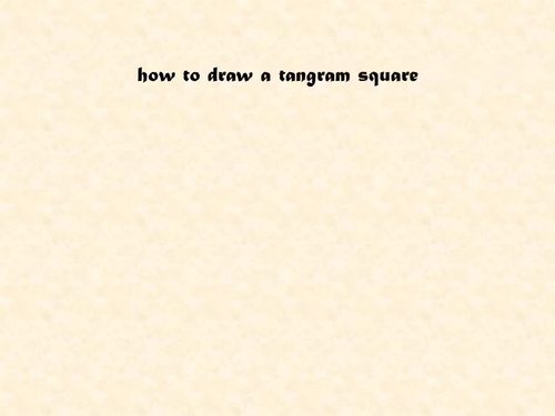 Preview of How to draw a Tangram - area, perimeter and fractions