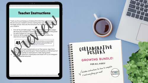 Monthly Collaborative Poster GROWING BUNDLE - Full Year - Buy now and ...
