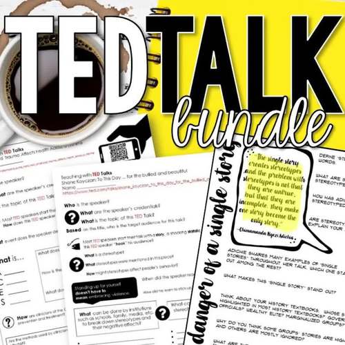 TED Talk MEGA Bundle (30+TED Lessons and Activities!) by Social Studies ...