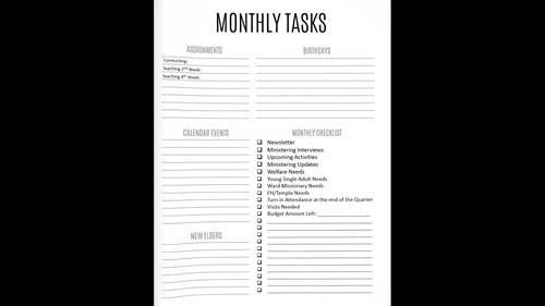 EDITABLE 2023 Elders Quorum Planner - INSTANT DOWNLOAD by TimeSavors