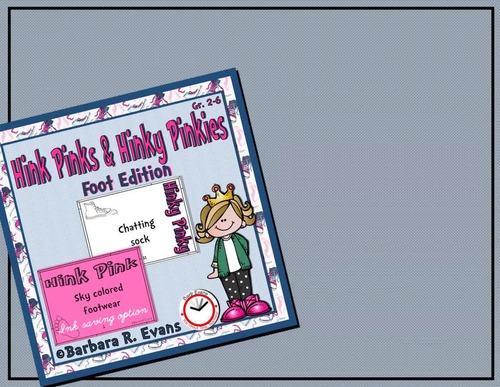HINK PINKS HINKY PINKIES Foot Theme Critical Thinking Vocabulary