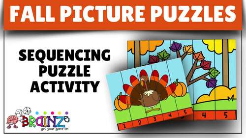 Sequencing Math Logic Puzzles, Early Finisher Activities,K to 2nd Grade