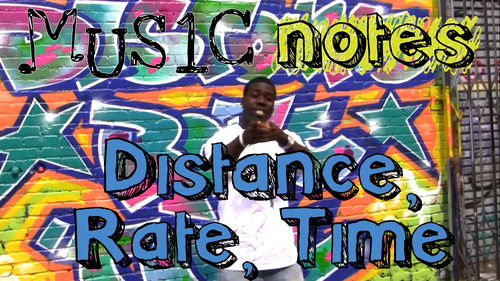 Preview of Distance Rate Time Song