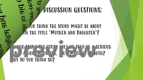 Mother and Daughter by Gary Soto short story introduction & vocabulary PPT